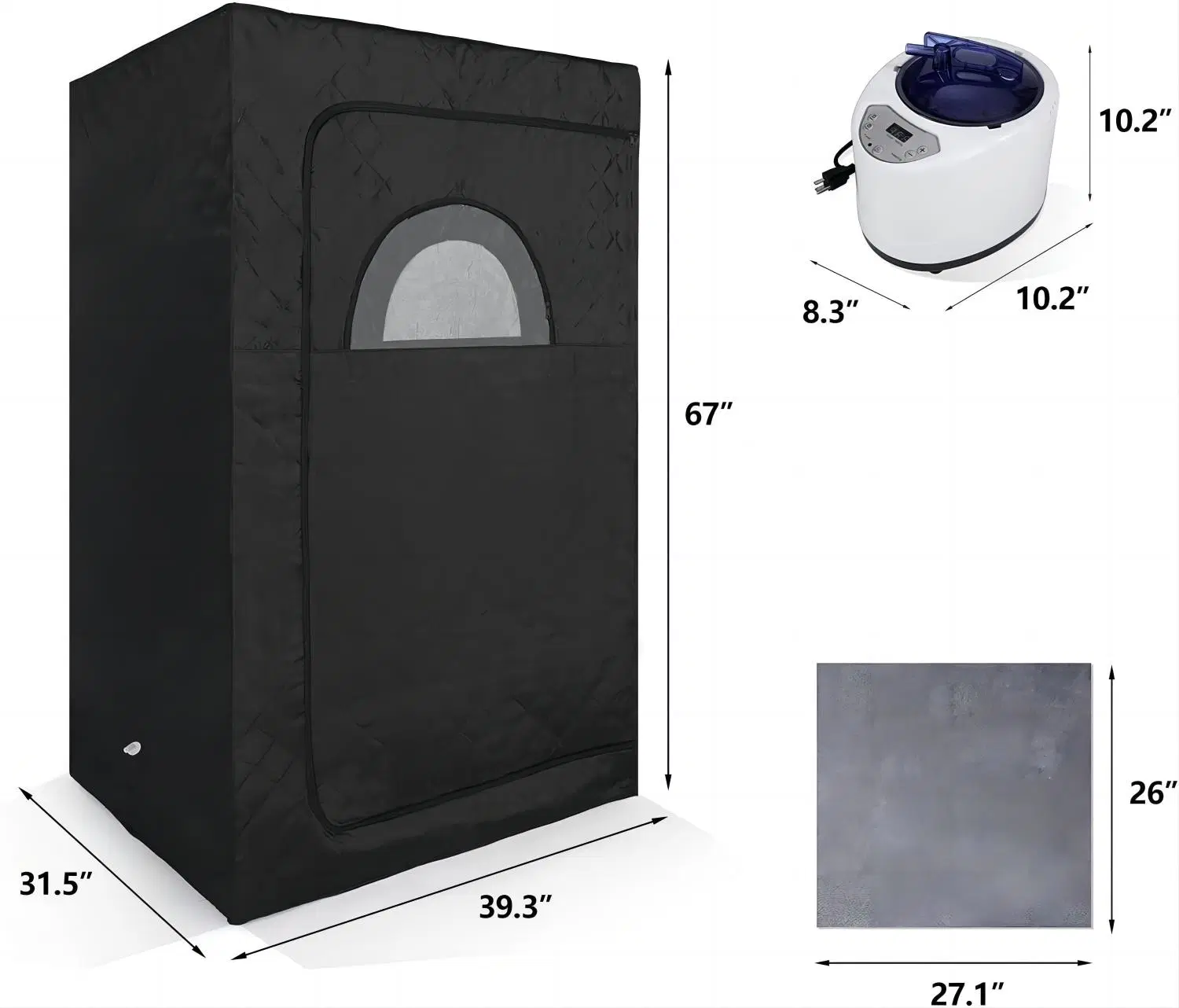 Juego de sauna de vapor para el hogar de cuerpo completo espacio grande una persona Sauna portátil SPA