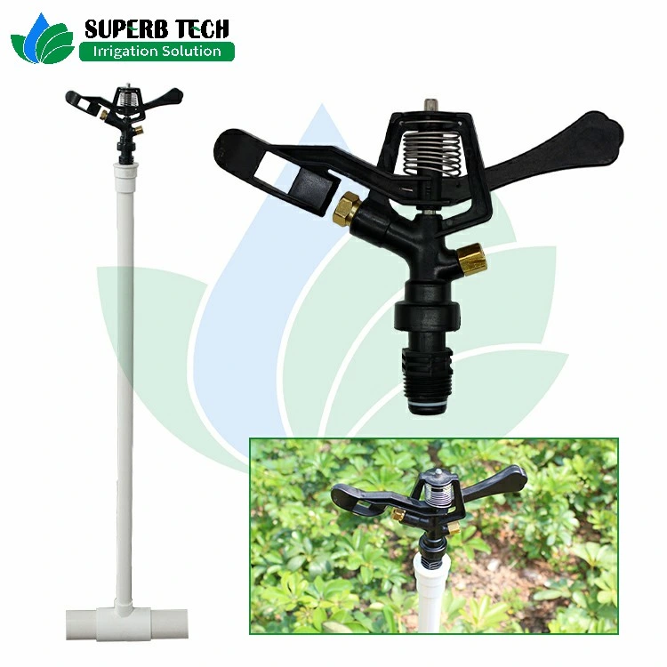 Full Circle Plastic Impact Sprinkler for Farm Irrigation Home Garden Watering System