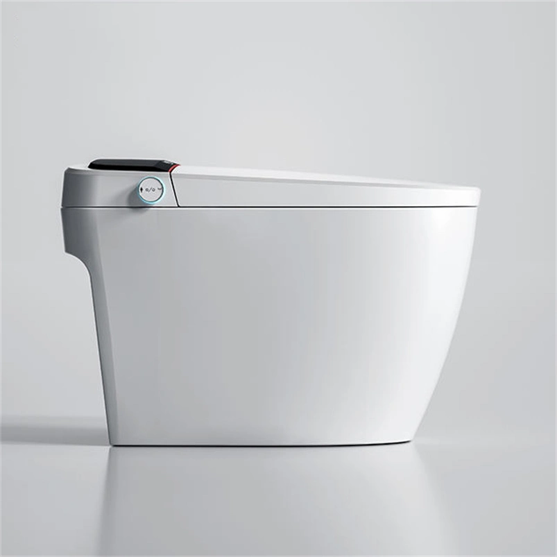 Modern Chinese Ceramic Floor Mounted Remote Control Toilet Bowl with Automatic Operation Dual-Flush Intelligent Bathroom Commode