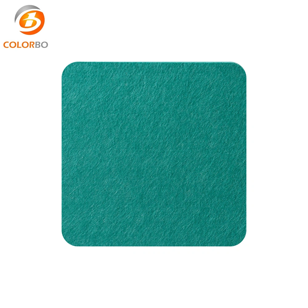 CBL29 Turquoise Eco Friendly PET Felt Acoustic Foam Panels 0.85 NRC