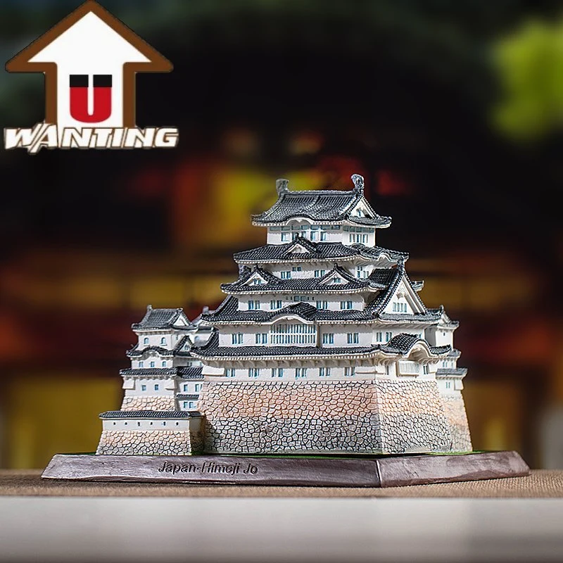 Vente en gros cadeau promotionnel Himeji Castle Office Décoration Japan Travel Building Souvenir touristique