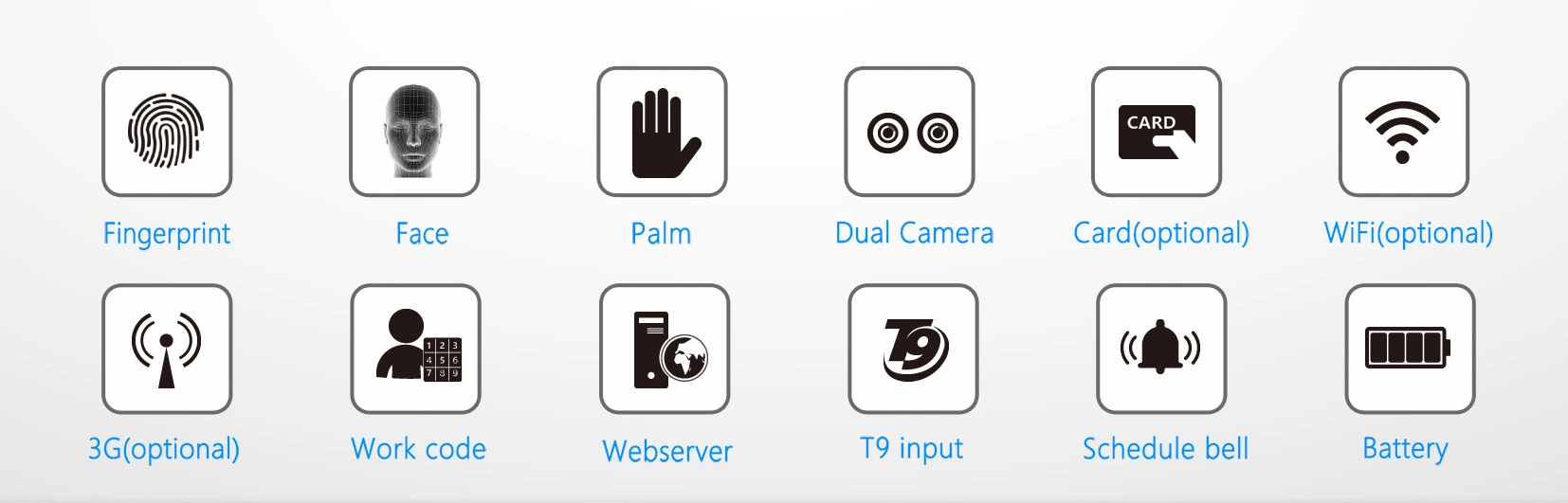 (FA1-P) Palm Recognition Punch Card Time Attendance and Access Control Device