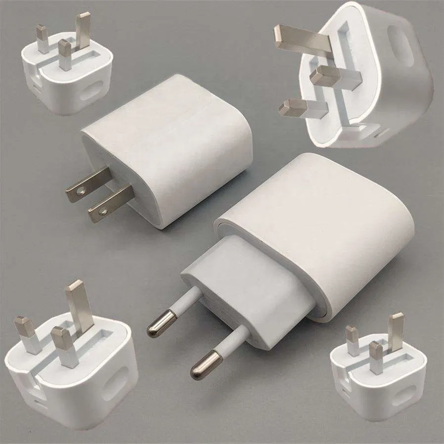 for iPhone 20W USB-C Power Adapter Charger Us EU UK Plug Fast Charger Adapter for iPhone 8 Plus X Xs 11 12 Mini PRO Max