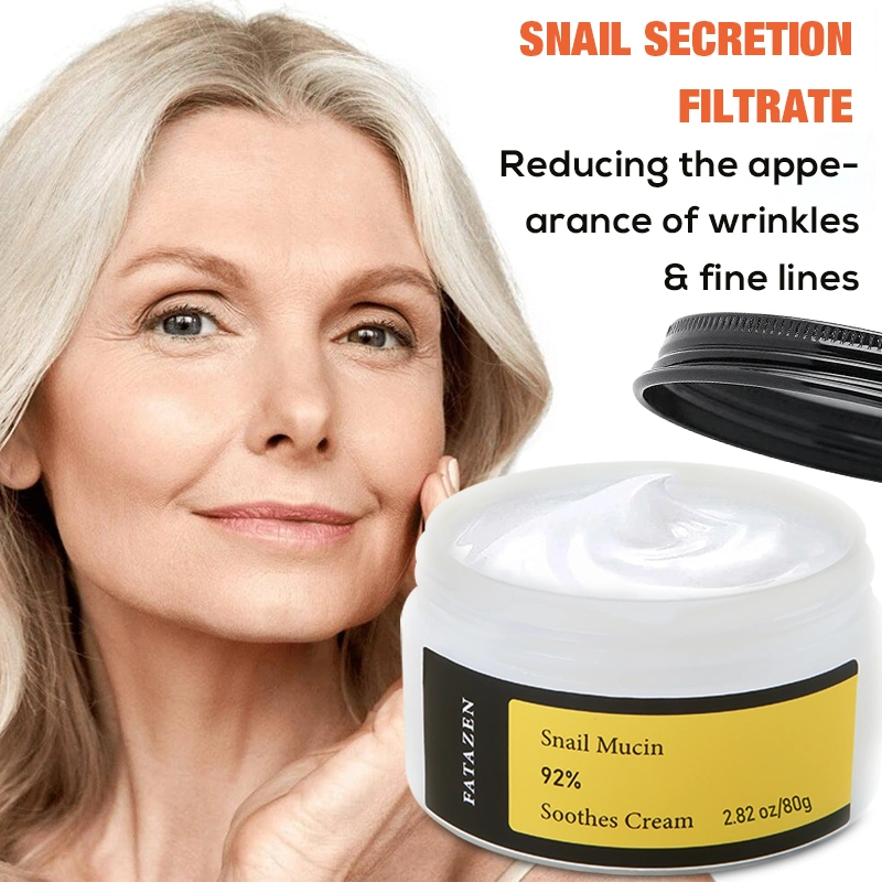 Long Lasting Hydration Anti Aging Winkle Moisturizing Snail Mucin Repairing Facial Cream