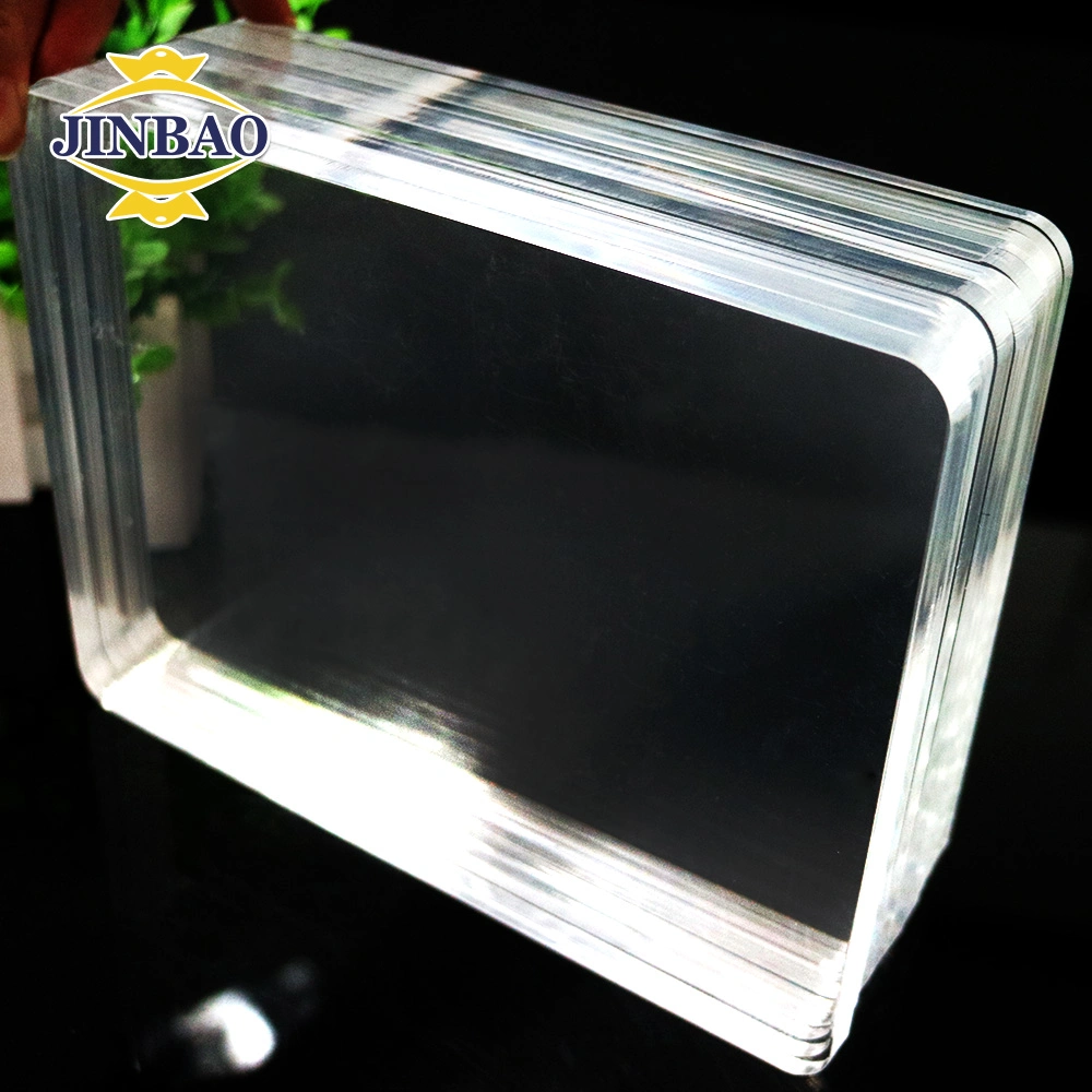 Jinbao 1220*1820 Size 12mm 15mm 20mm PMMA Sheets Transparent Fluorescent Clear Acrylic Writing Board for Advertising