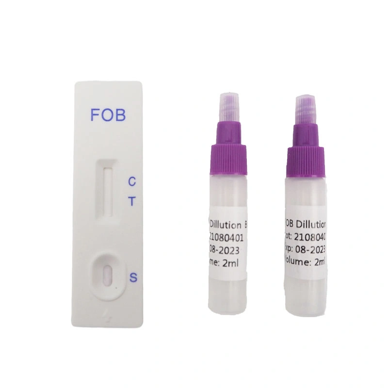 Kit de diagnóstico de teste de tira de sangue oculto fecal (FOB) aprovado pela CE