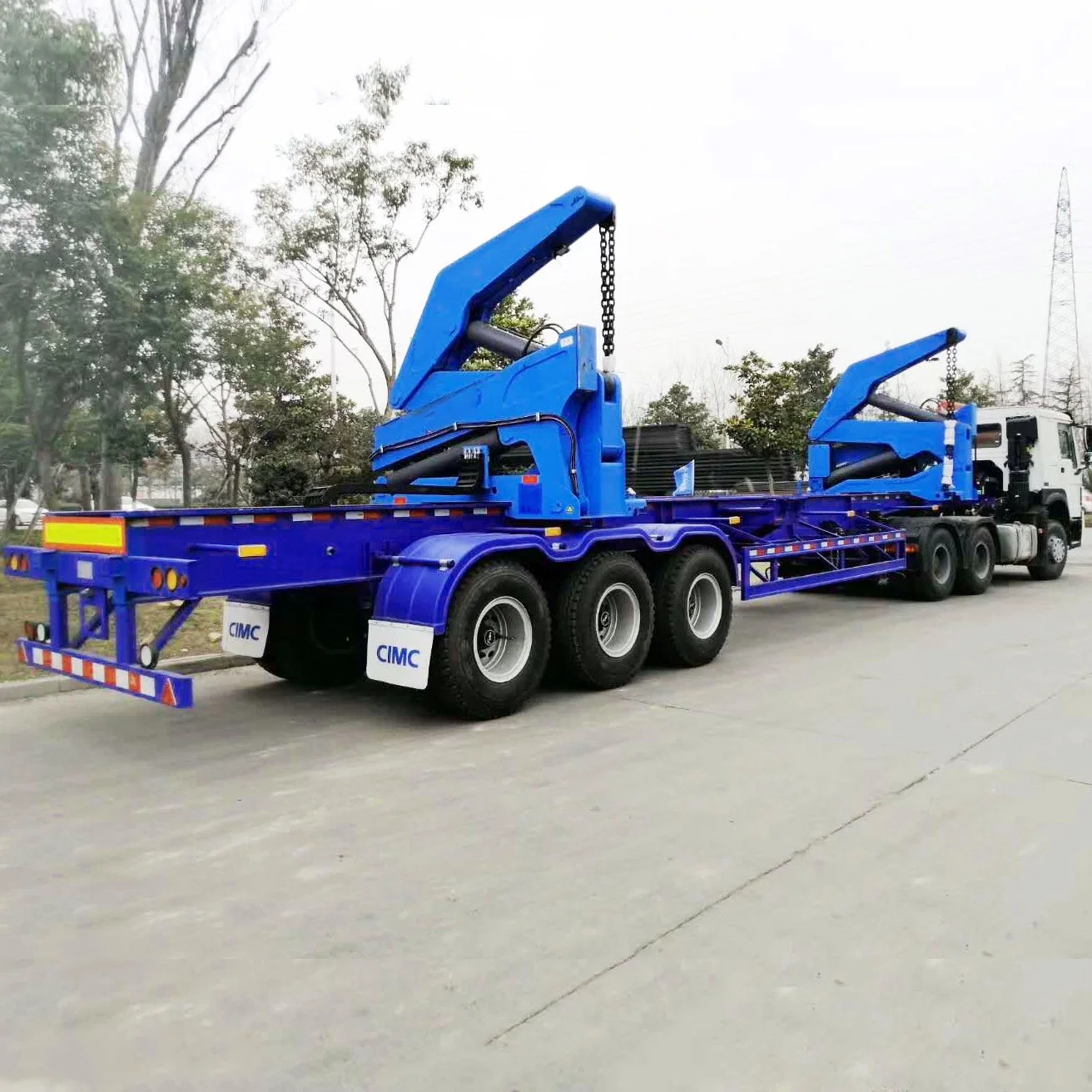 Side Lifter 30FT 40FT Container Lift Sideloader Self Loading 37 Tons Side Loader Lifter Truck Semi Trailer for Sale