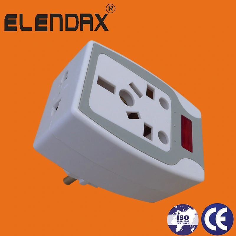 European Style 2 Pin AC Power Adaptor and Light with Fuse (P7036L)