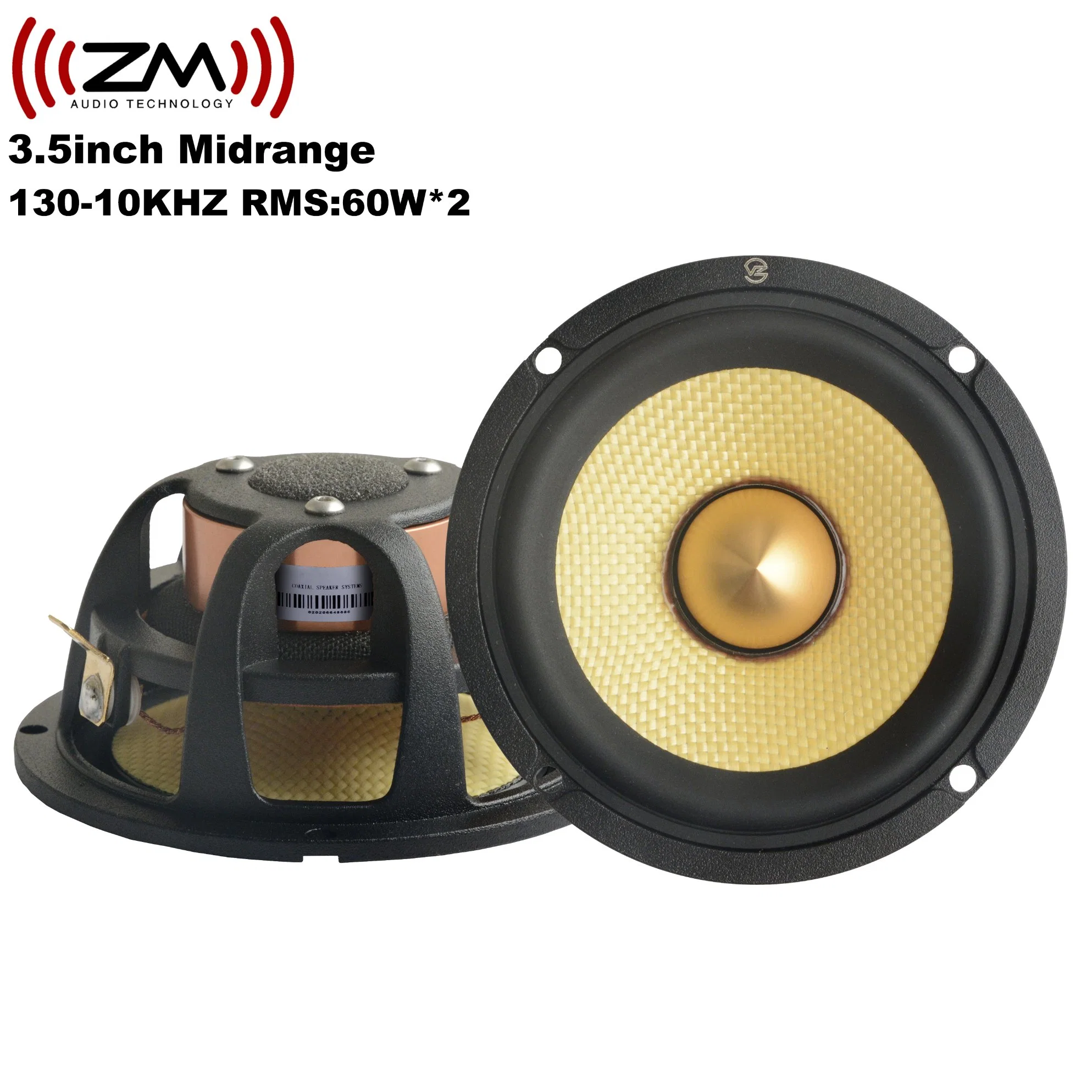 High End Midrange Speaker Car Audio 3.5" Louderspeaker Bullet Cars Sound MID Range Horn