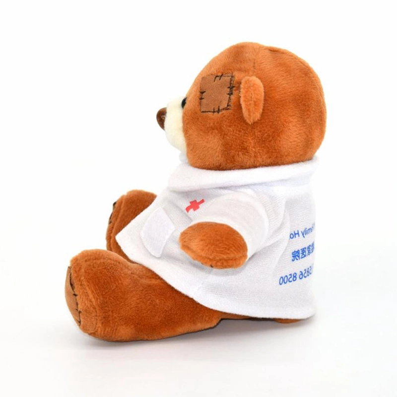 20cm Custom Made Stuffed Animal Patches Plush Mascot Toy Doctor Teddy Bear