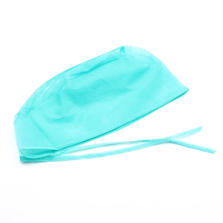 Disposable Hat Non Woven Cap Doctor Cap with Elastic, Made by Hand