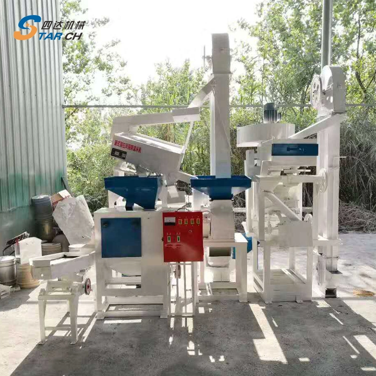 24ton Complete Rice Milling Machine with Polisher Color Sorter Rice Packing Machine