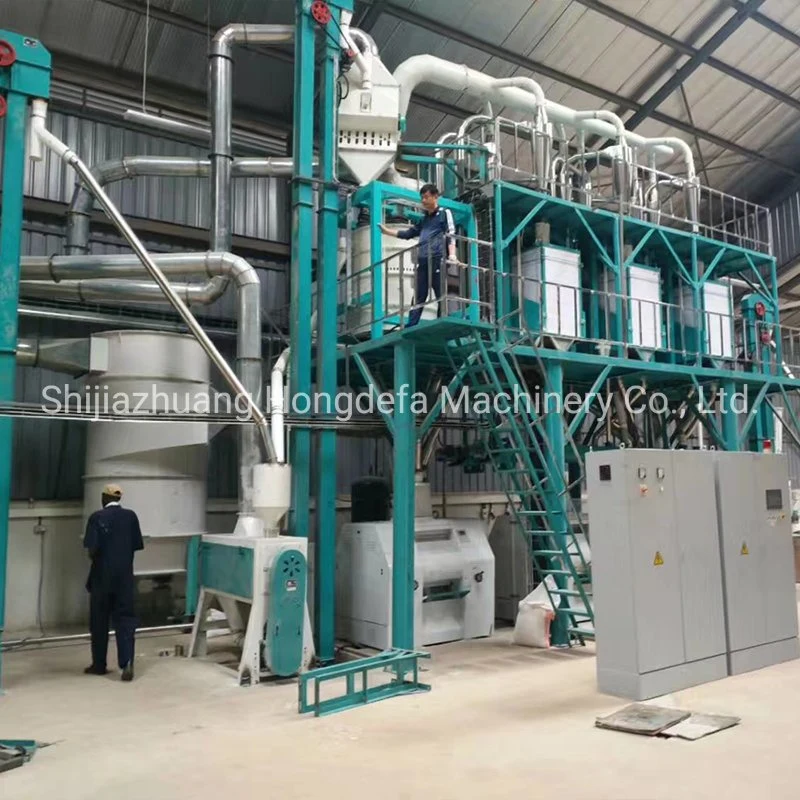 European Standard 50ton Per Day Maize Corn Flour Mill