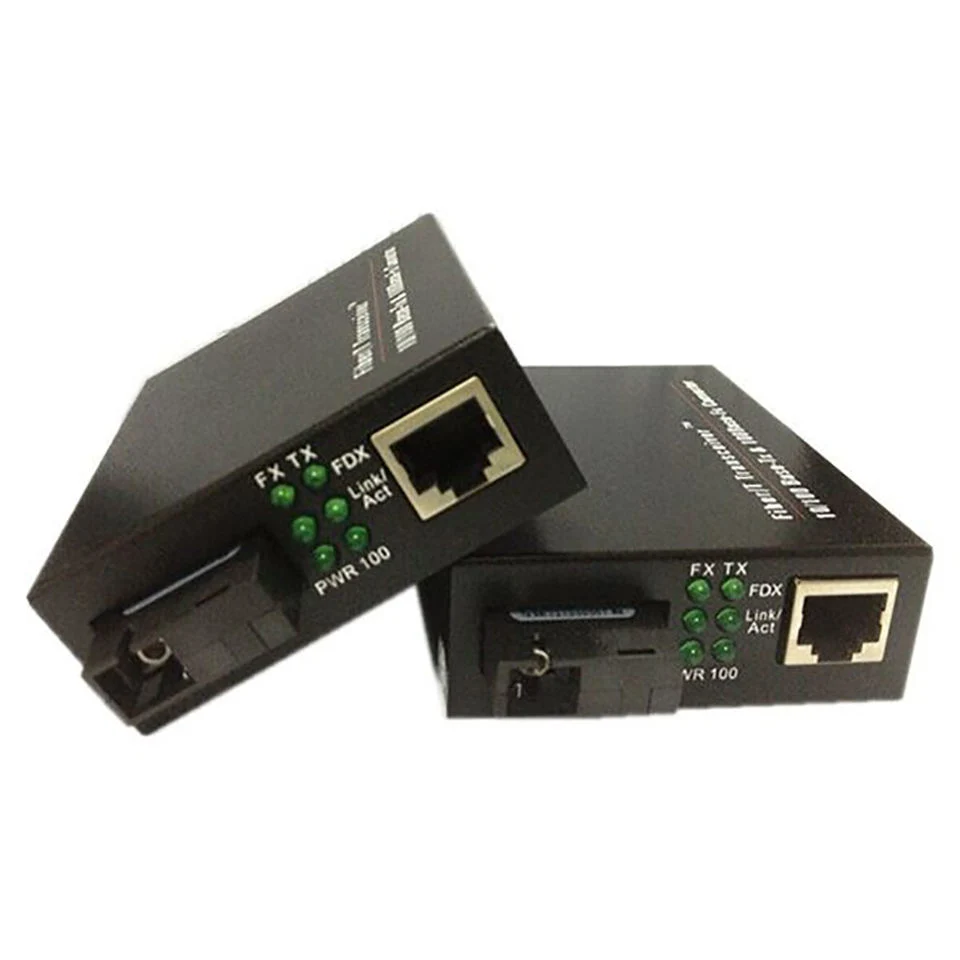 Media Converter 10/100М 20 км с разъемами RJ45 Netlink Ab Оптоволоконный Media Converter