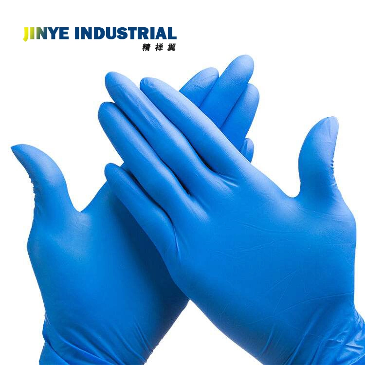 Water Proof Touch Screen Blue Pure Nitrile Gloves Examination Disposable Nitrile Gloves