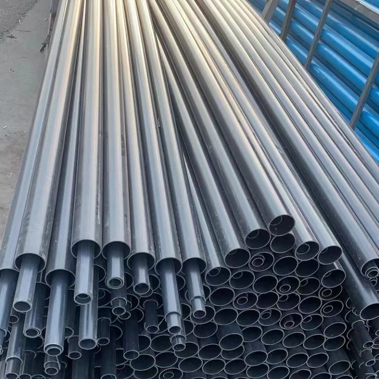 أنبوب أنبوب PVC PVC بأنبوب أنابيب المياه باللون الأبيض 2.5 بوصة أنبوب تهوية أنبوب المياه الصلب الخاص بالموضع المستدير البلاستيكي