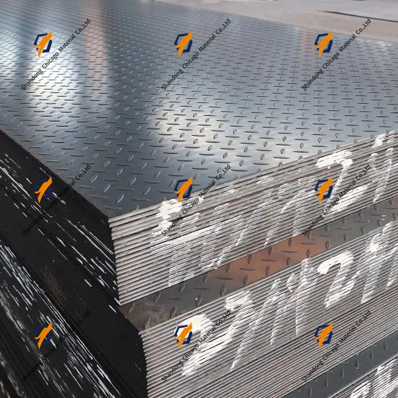 ASTM A36 S235jr Q235B Hot Rolled Floor Steel Plate Galvanized Checkered Stainless Steel Sheet