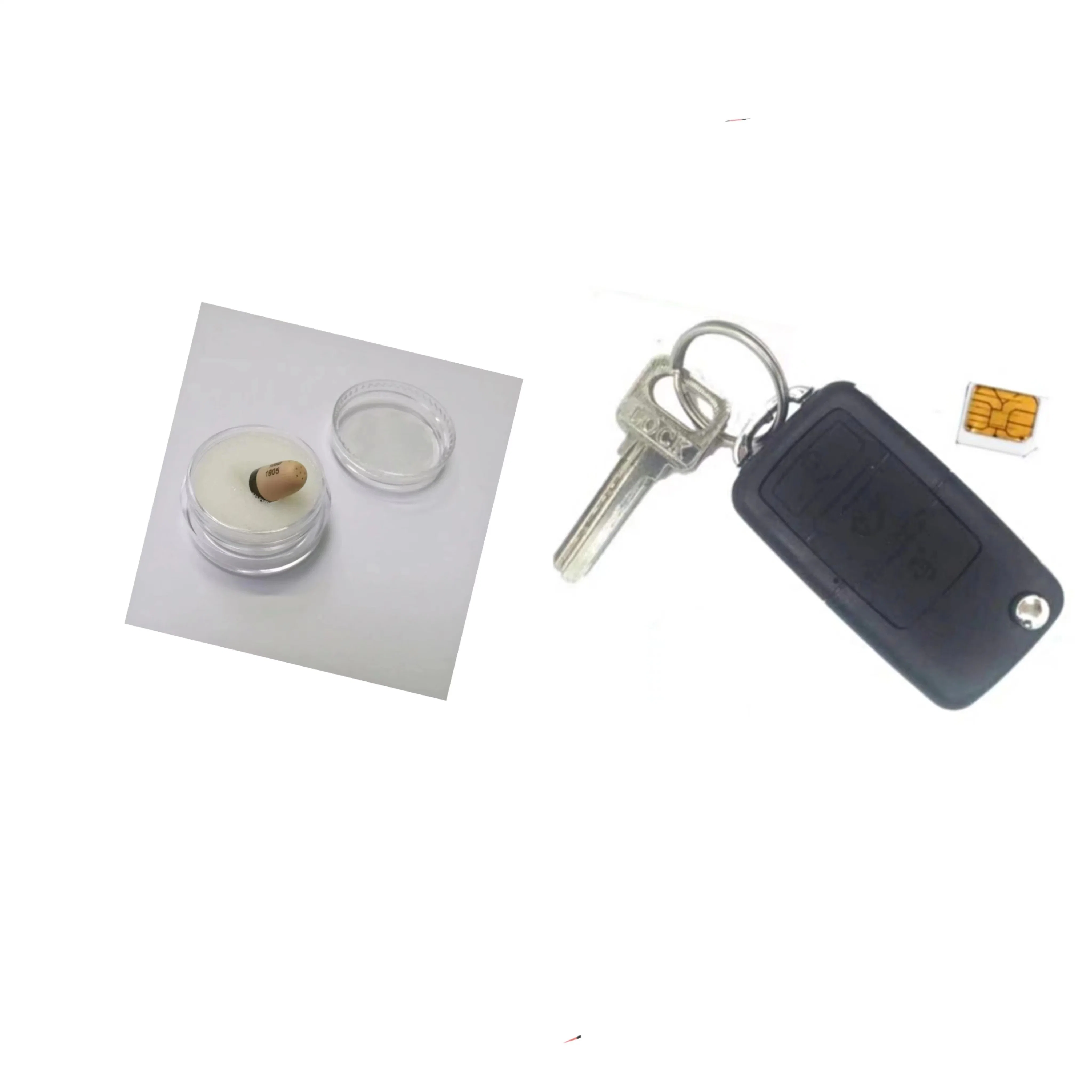 Hot Sell Powerful GSM Car Key with Mini Hidden Wireless 218 Earpiece Voice Bug Avp006ca