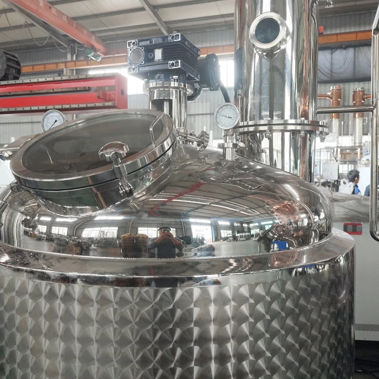 Vacuum Negative Pressure Stainless Steel Tank Distillation Equipment