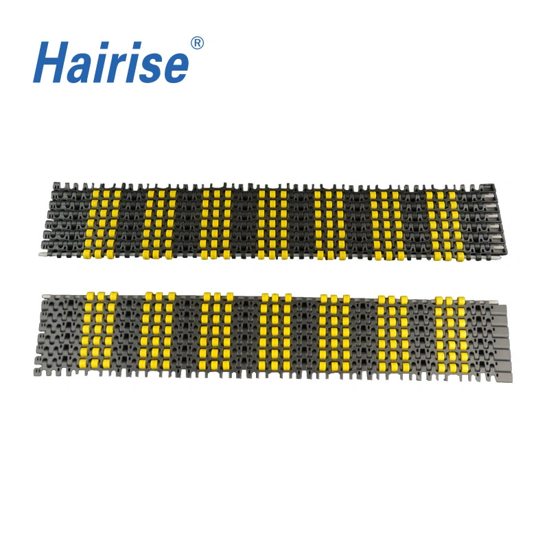 Hairise 1100 Roller Top cadena cinta transportadora modular para embalaje Máquina