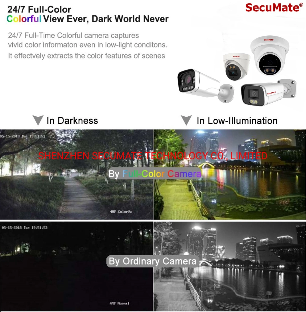 2MP 4MP Colorvu Full Color Video Surveillance CCTV IP Plastic Bullet Dome Camera with Face and Human Motion Detection From CCTV NVR OEM IP Camera Supplier