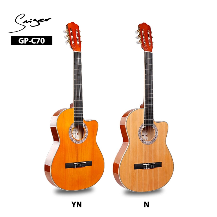 Китай OEM 39 дюйма ультратонкие ели в разрезе нейлоновые строк классическом китайском гитара