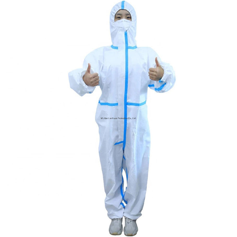 Safety Nonwoven Type 5 6 Disposable Clothing Coverall