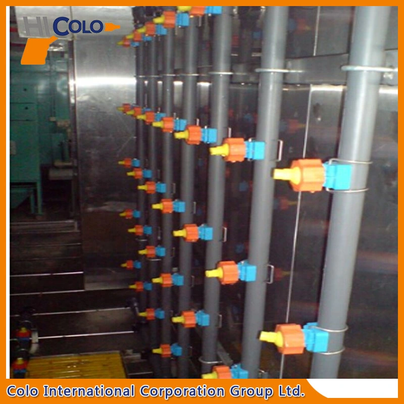 Pretratamiento de pulverización de la línea de revestimiento en polvo automática de piezas elevador