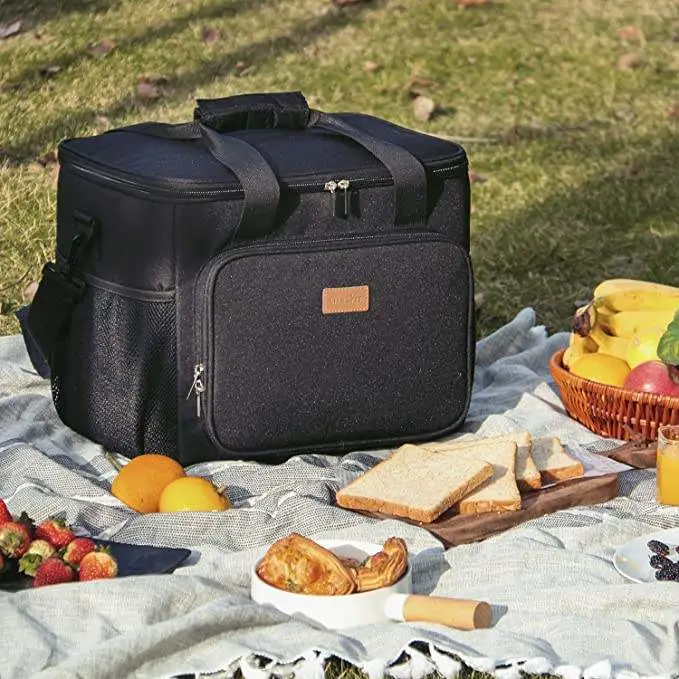 Oxford Large Waterproof Cooler Lunch Bag Leakproof Insulated Soft Picnic Cooling Tote