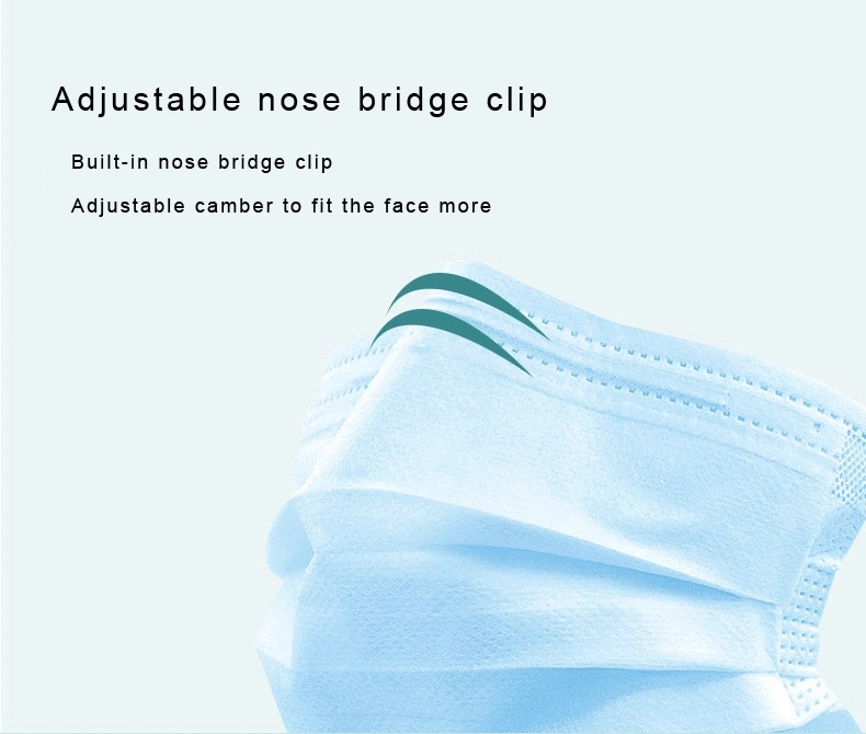 Disposable 3 Ply Face Mask Civil Mask in Stock