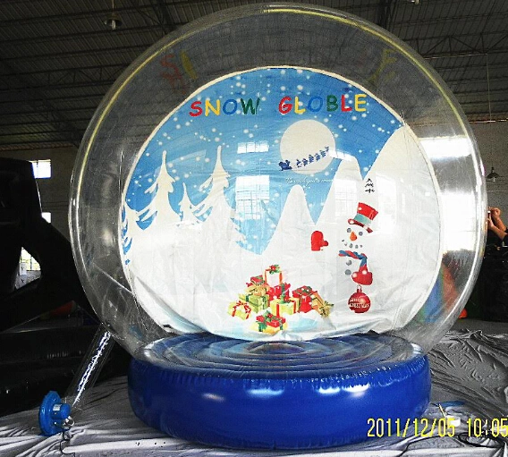 2023 Nuevo gigante de la nieve inflable mundo de los escaparates