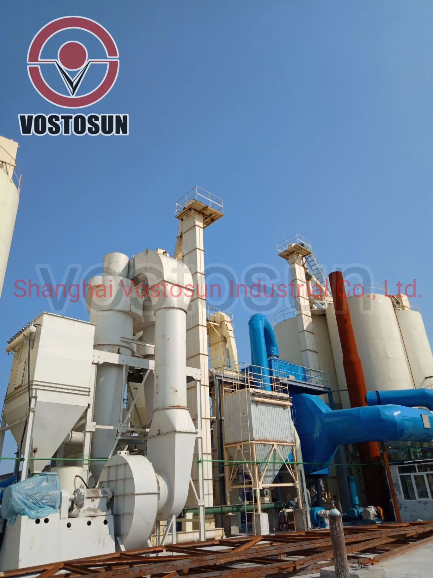 High Efficient Sufficient Drying and Calcination 50t/H Gypsum Powder Production Line