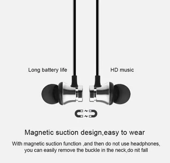 Auscultadores desportivos de alta qualidade com Bluetooth magnético para Samsung