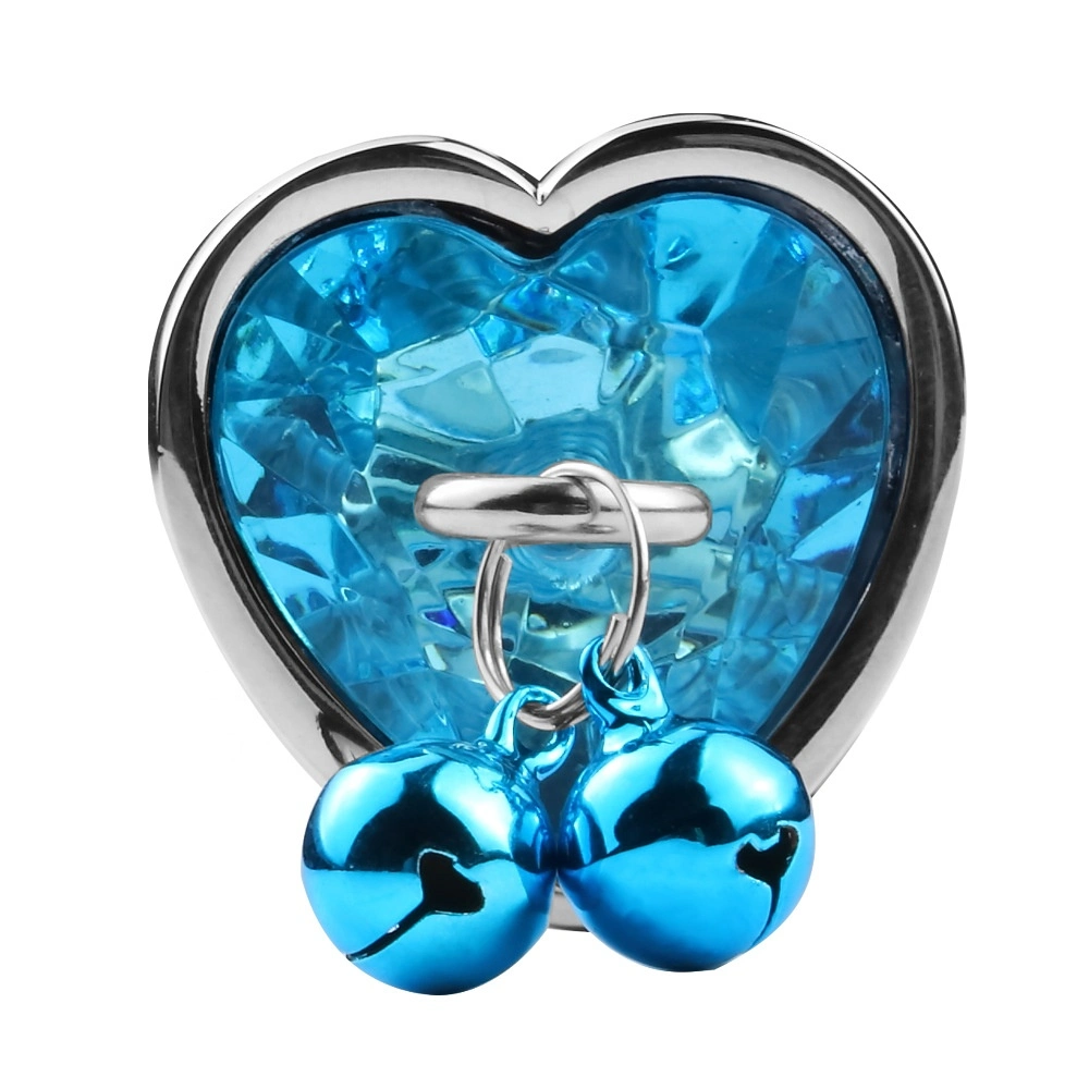 S/M/L Metal Aluminium Alloy Anal Butt Plug Heart-Shaped Bells Expander for Male and Female Sexy Adults Game Ass Sex Products