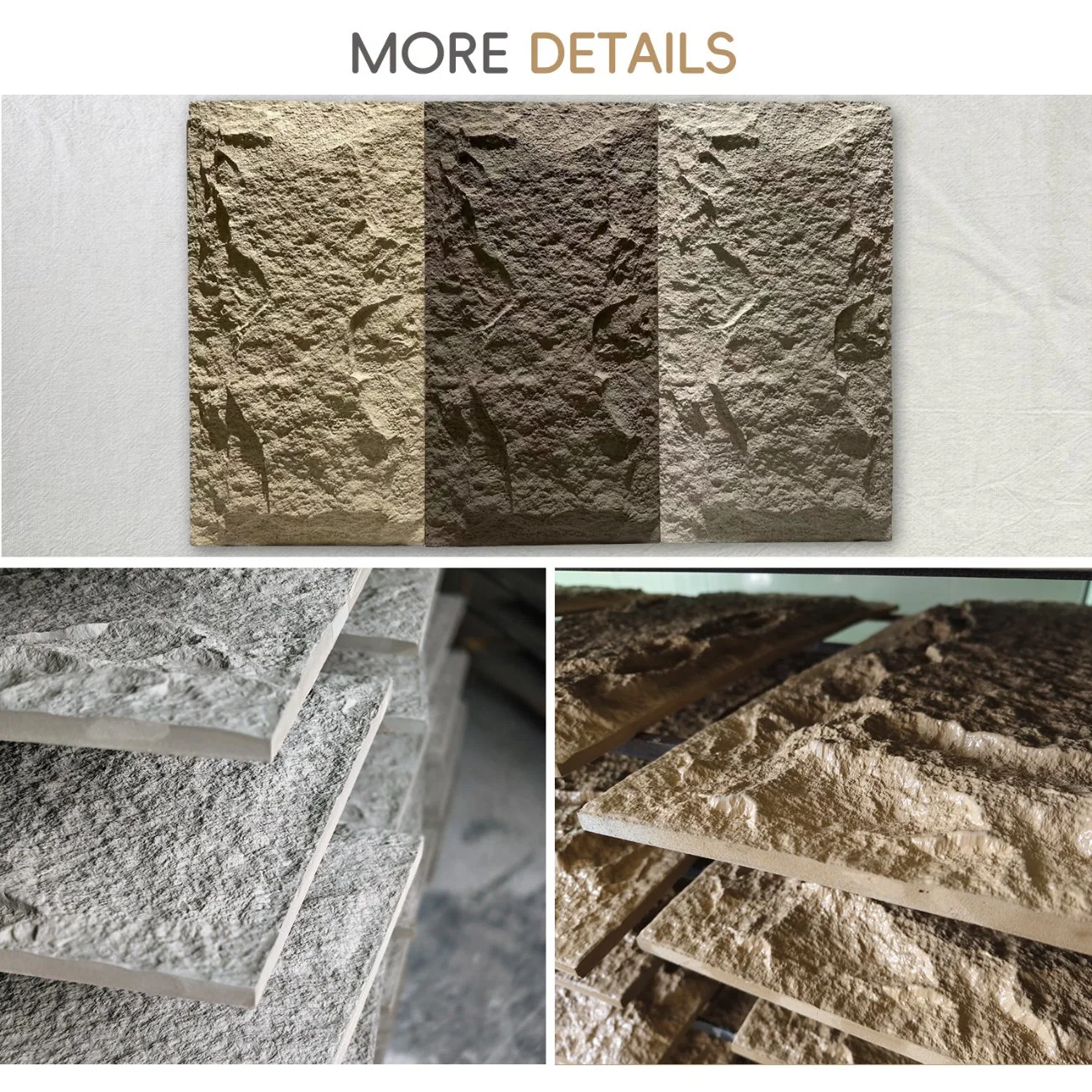 Auuan Guangzhou Factory Wholesale/Supplier Foam Faux Stone Artificial Stone Wall Tile