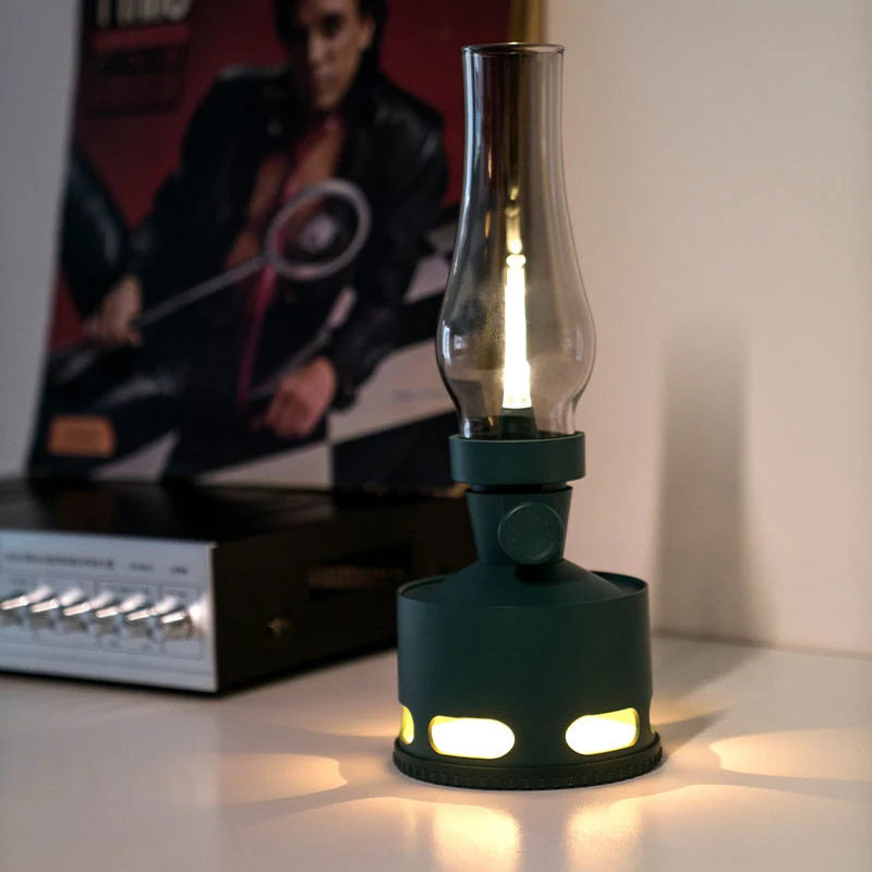 Vintage LED Kerosin Lampe 4000mAh Wiederaufladbare Tischlampe Cordless Retro Flammenlose Öl Laterne Moderne Tischleuchte