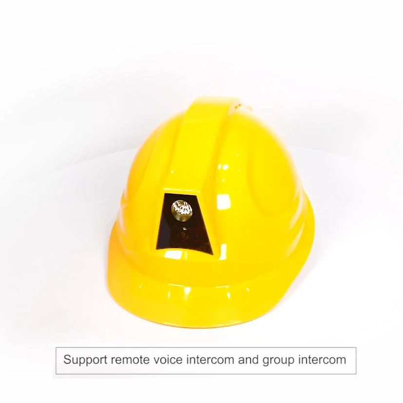 Site Inspection Engineer Worker Safety Helmet 4G GPS Beidou Tracking Wireless Hat Camera