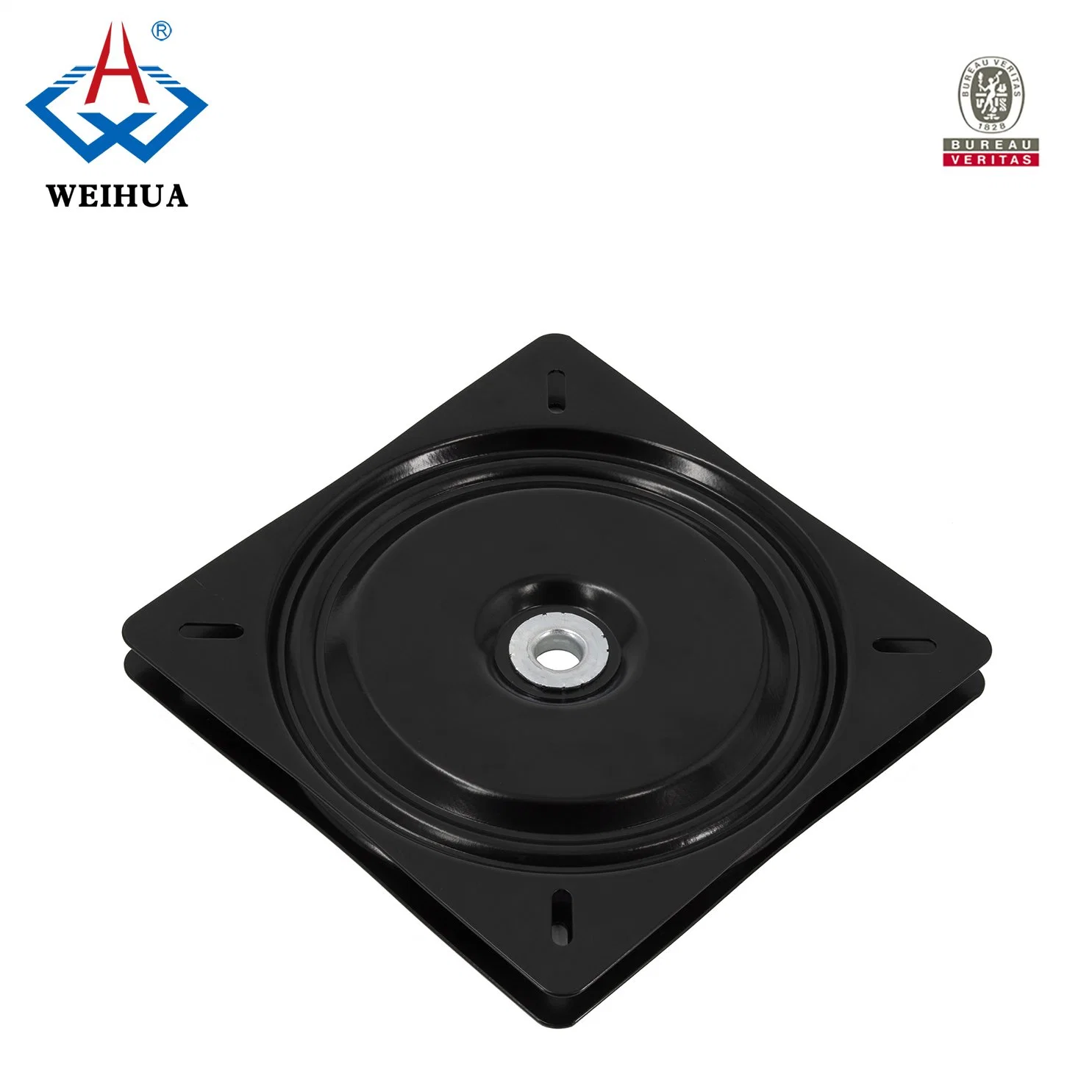 High Quality Manufacturer 300mm Square Non-Return Swivel Plate for Rotation Chair Barstool