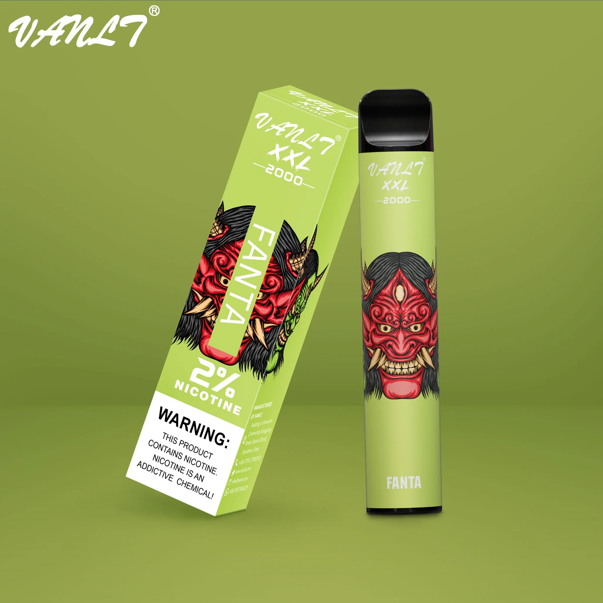 Best Seller Vanlt XXL 2000 Puffs Einweg-Vape hohe Qualität Vape Pod 2000 Puffs OEM Willkommen