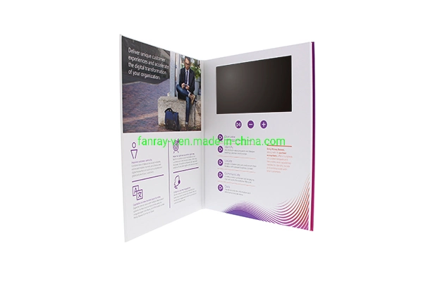 High quality/High cost performance  Factory Price Personalised 7inch LCD Video Greeting Card Video Mailer for VIP Customer