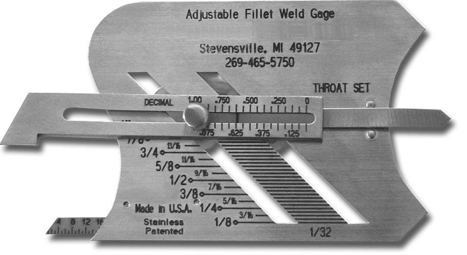 Adjustable Fillet Weld Gage Measuring Tools