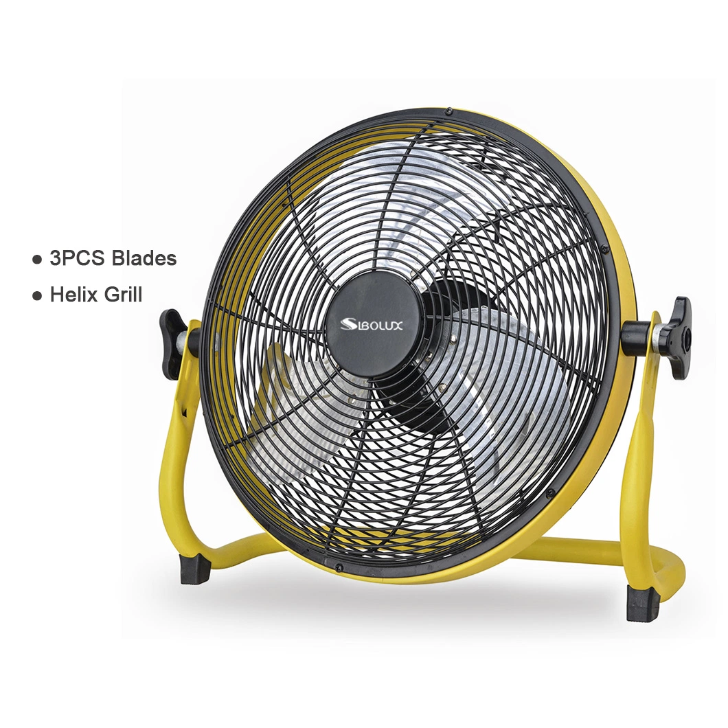 Electric Metal Fan Stand 16" Rechargeable Industrial Fan Floor Fan High Velocity Outdoor Fan Charing Ventilation Fan