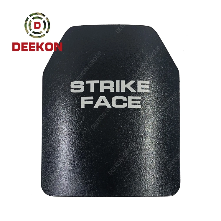 Deekon Safety protection tactique Vest Insert plate PE silicone Carbide Plaque blindée en oxyde d'aluminium