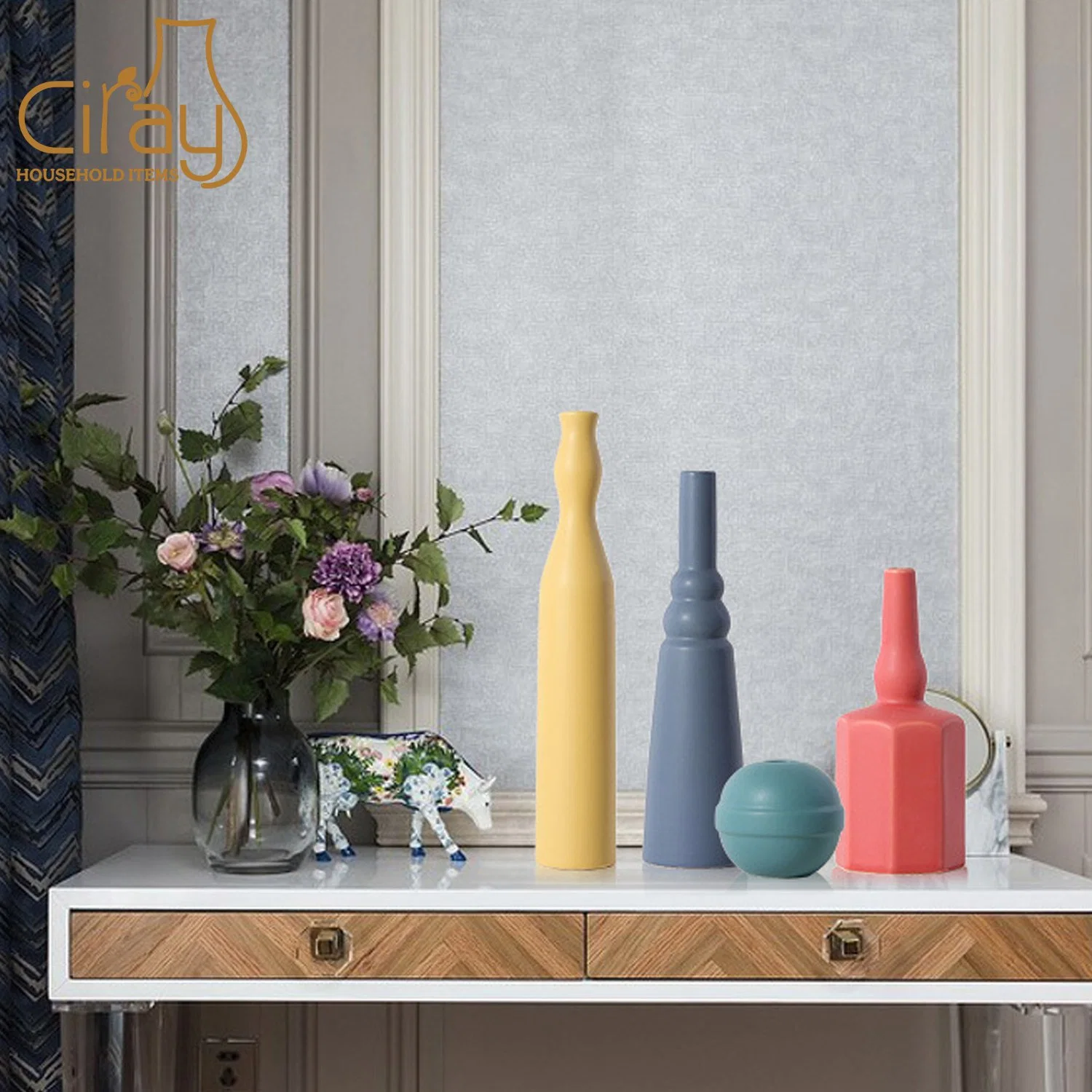 New Design Morandi Colors Home Decorative Ceramic Vase