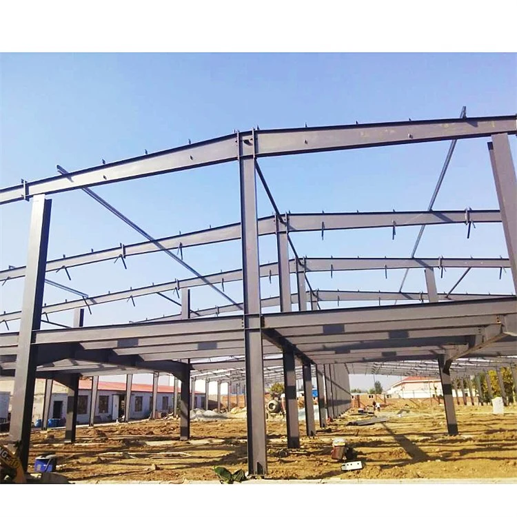 Customized Gable Frame Long Span High quality/High cost performance  H Section Parts Construction for Warehouse Workshop