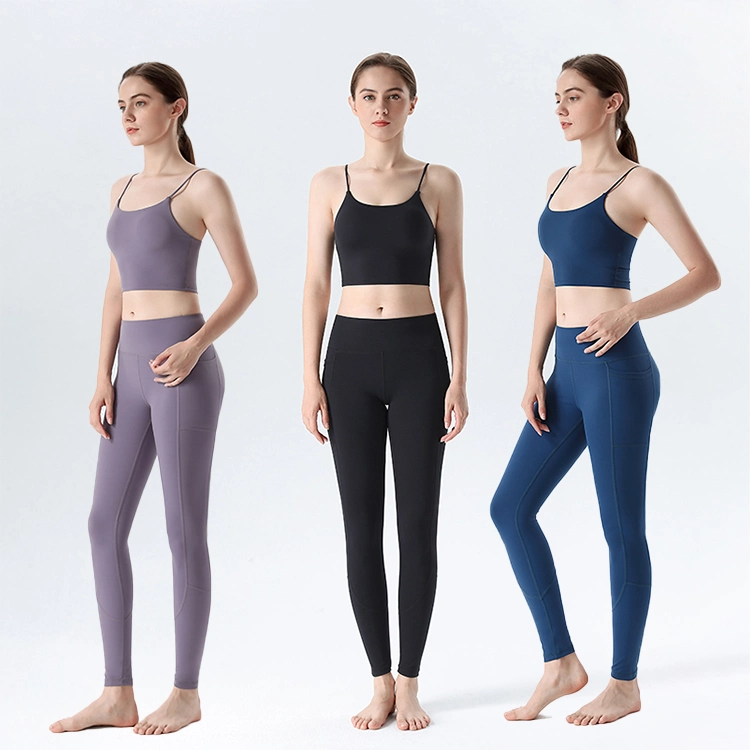 Los nuevos conjuntos de Yoga Fitness perfecta mujer Scrunch Butt Leggings Diseño personalizado traje Yoga Plus Size