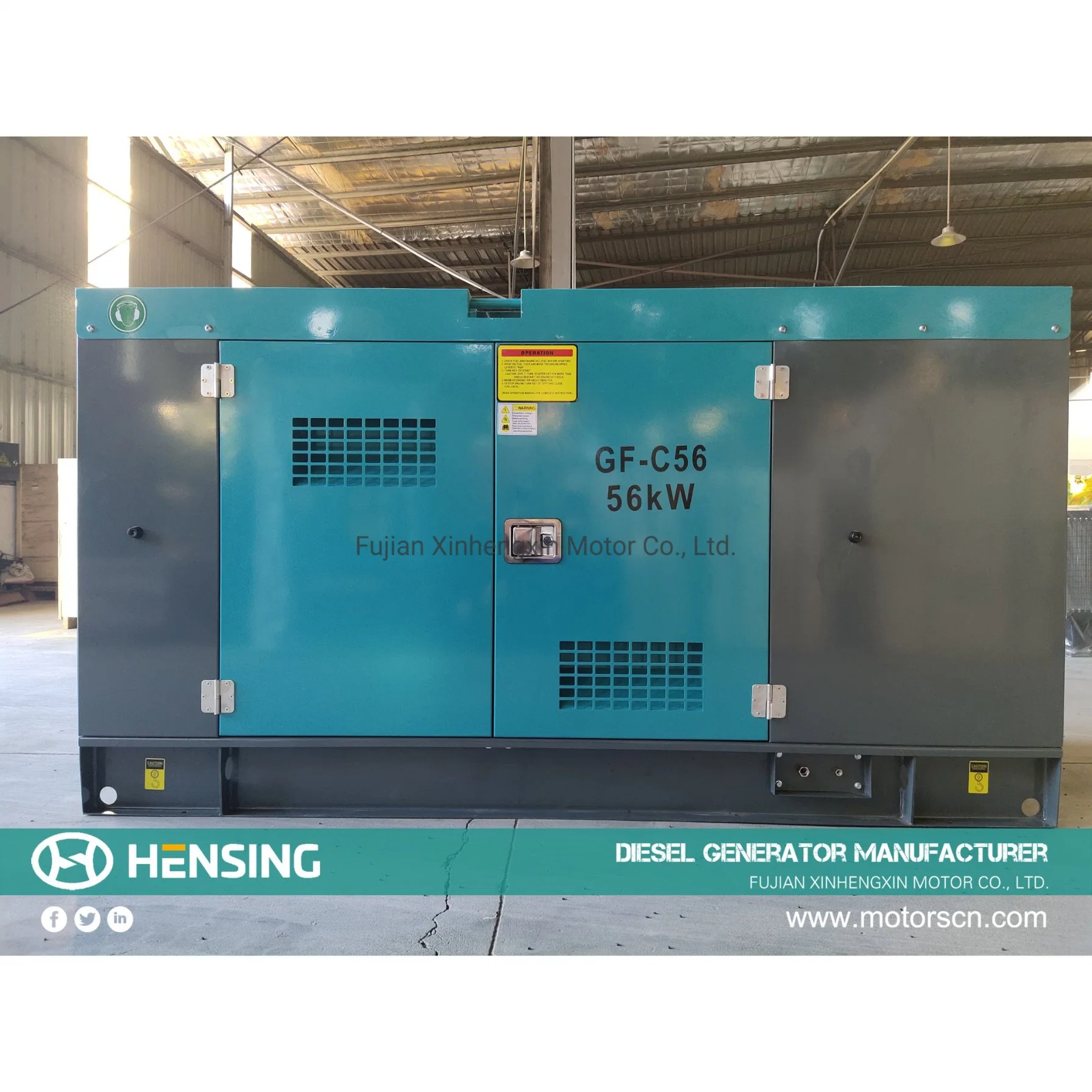 250kVA Soundproof Diesel Generator Three Phase Standby Power in Stock OEM Factory