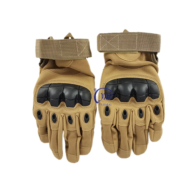 Men's Protective Pad Full Finger Hard Knuckle Tactical Safety Military Sport Gloves