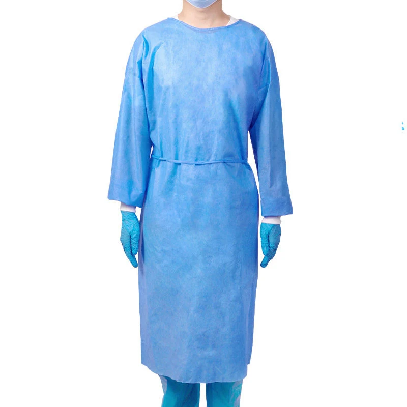 Disposable Non Woven Sterile Hospital Reinforced Gown Surgical Surgeon Gown