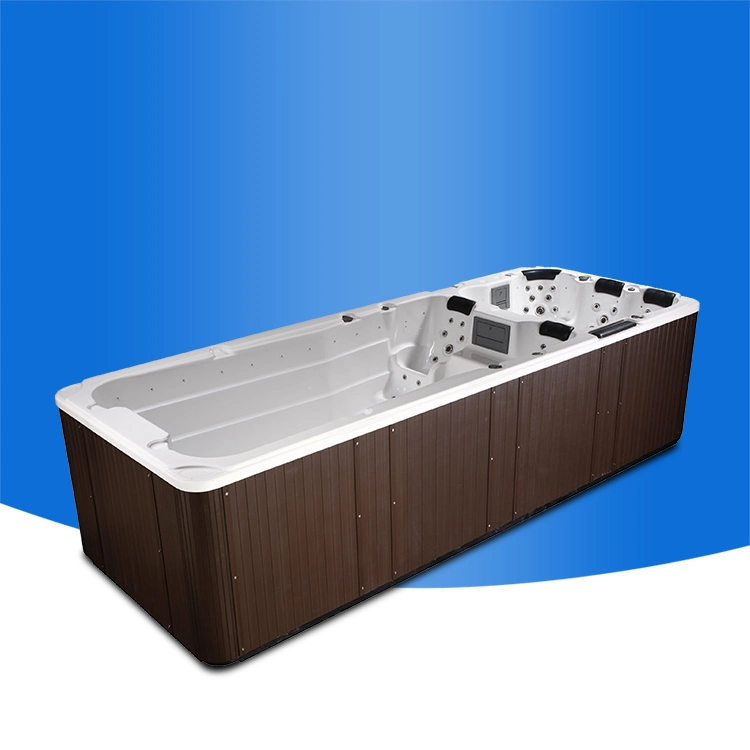 Factory Supply Deluxe Outdoor Rectangular Swim SPA, Large Pop-up TV Swim SPA 12 Person Hot Tubs